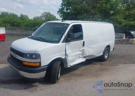 2021 Chevrolet Express Cargo Rwd 2500 Regular Wheelbase Wt from USA, damaged, VIN 1GCWGAF72M1208980